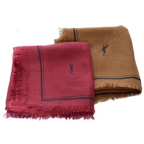 ysl womens scarf|yves Saint Laurent cashmere scarf.